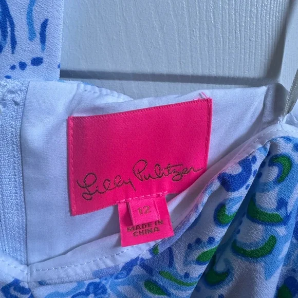 Lilly Pulitzer Kylo Skirted Romper Size 12 - Picture 2 of 4